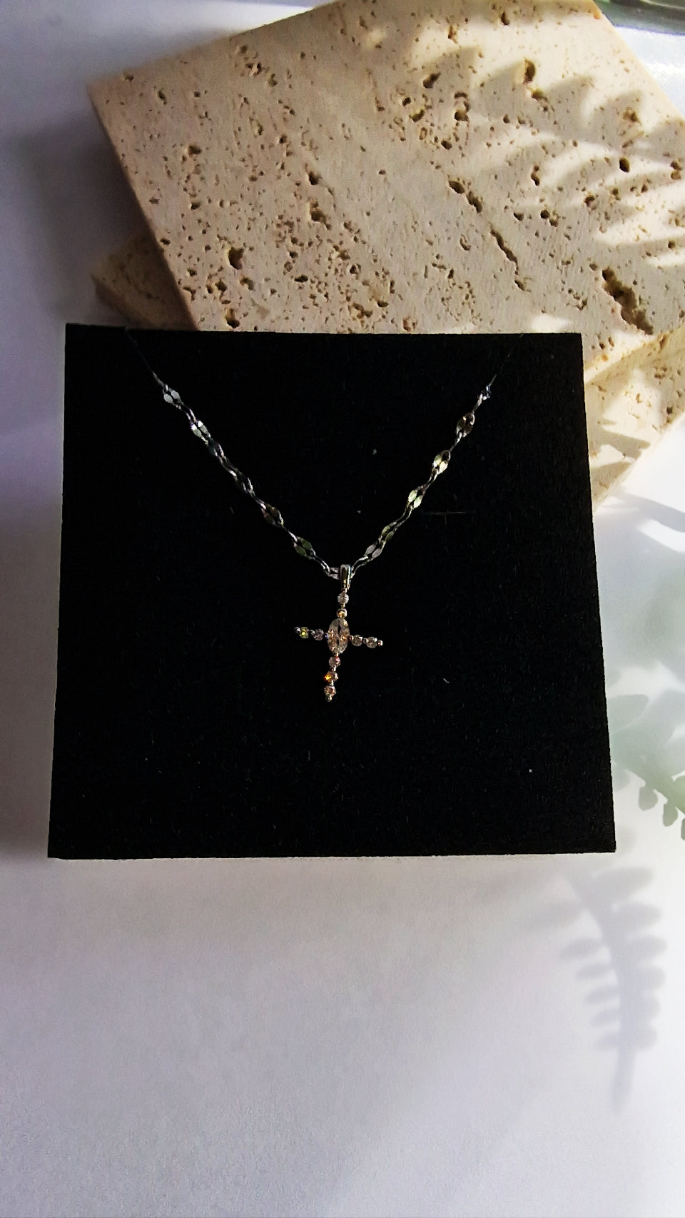 Daniela Crystal Cross Necklace