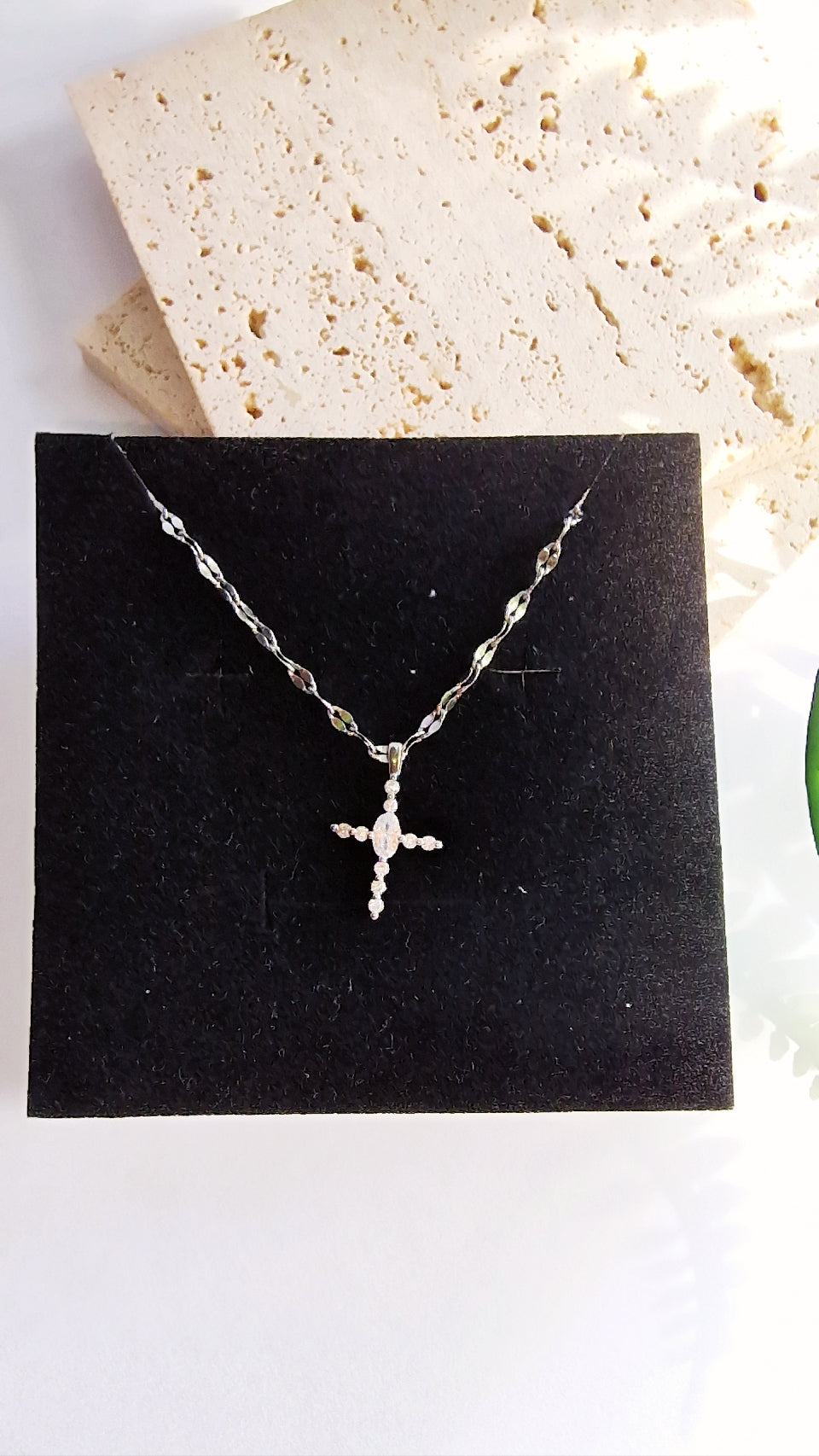 Daniela Crystal Cross Necklace