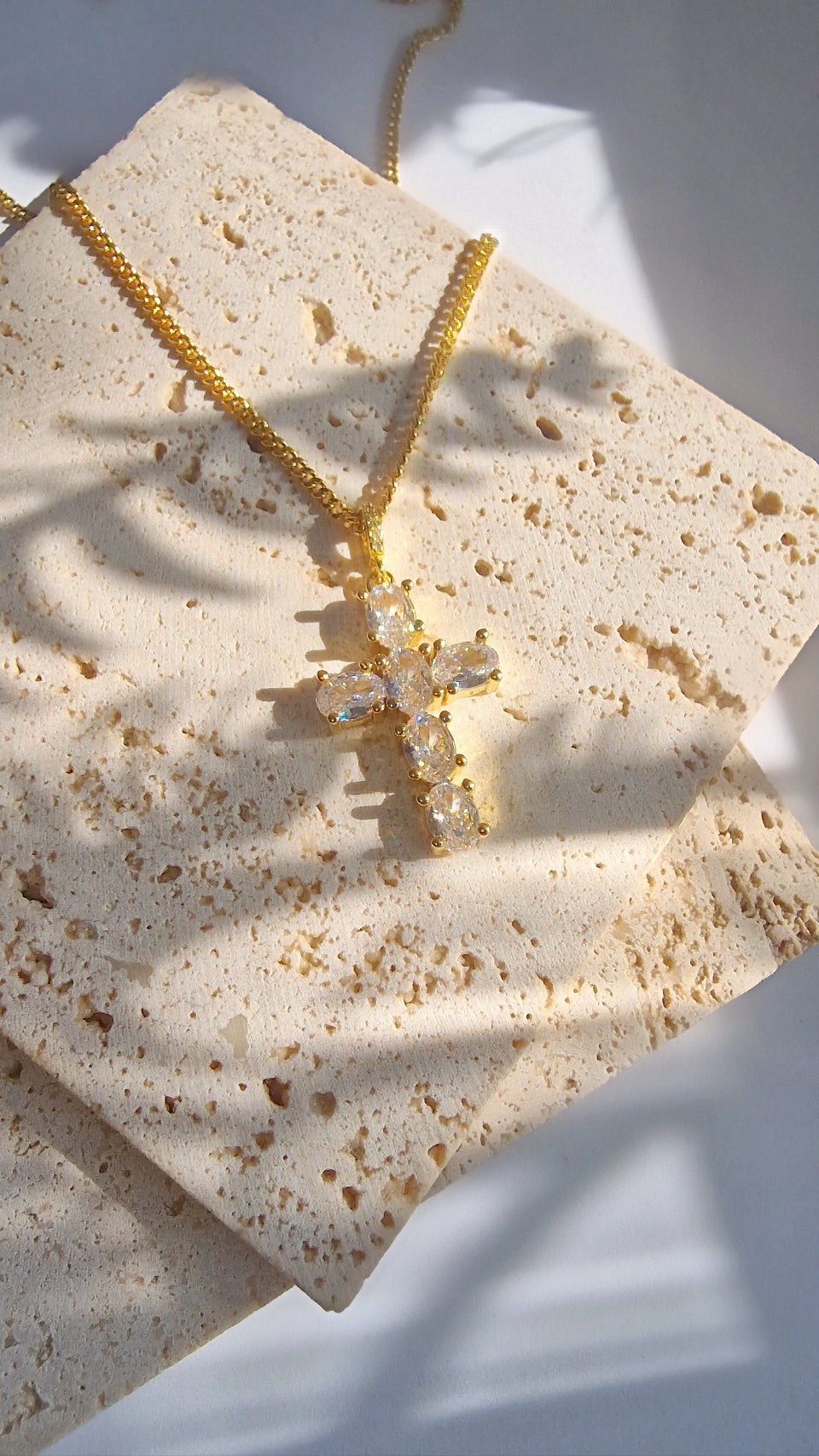 Zircon Cross Necklace