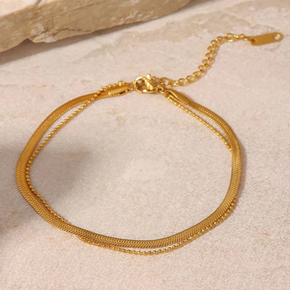 Simple Gold Anklet