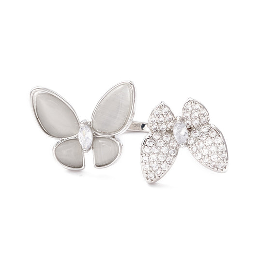 Silver Butterfly ring