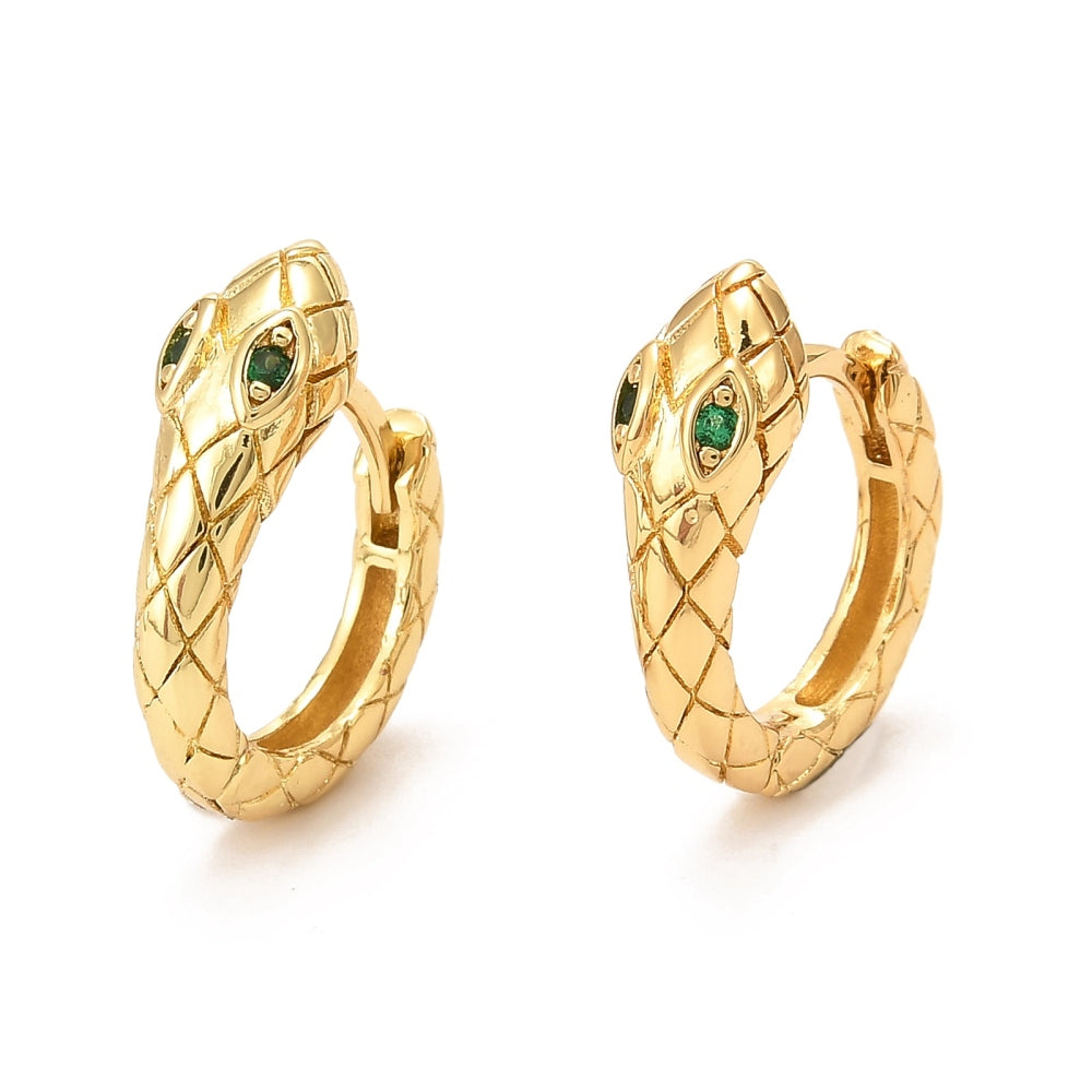 Gold Snake Earrings